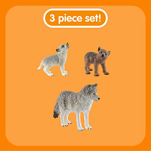 SCHLEICH Mother Wolf with pups