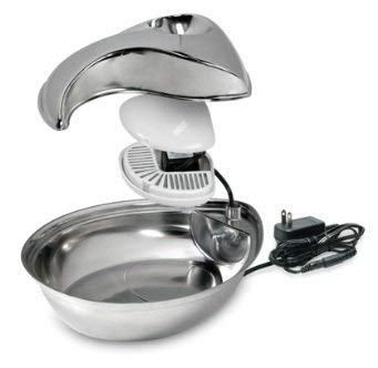 Pioneer Pet Stainless Steel Fountain Raindrop Design , 60oz