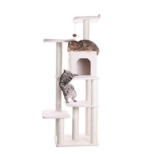 68-Inch Ivory Cat Tree by Armarkat