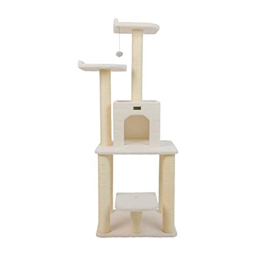 Armarkat Ivory Cat Tree - 62-Inch, Model B6203