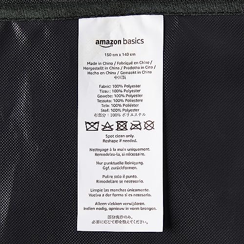 AmazonBasics Waterproof Car Hammock Rear Seat Cover for Pets - 55 x 59 Inches, Black