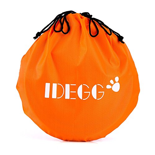 Collapsible Silicone Pet Bowl,set of 2, IDEGG Food Grade Silicone BPA Free, Foldable Expandable Cup Dish for Pet Dog/Cat Food Water Feeding Portable Travel camping Bowl (Set of 2, Purple+Green)