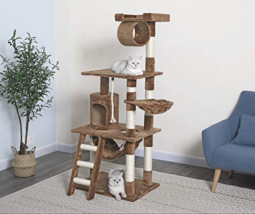 Brown 62" Cat Condo by Go Pet Club