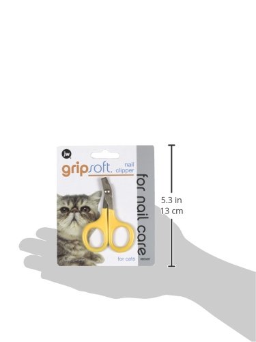 JW Pet Company GripSoft Cat Nail Clippers Non-Slip Handle One Size Fits All