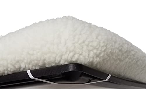 MidWest Homes for Pets Bolster Pet Bed for Dogs & Cats 24L-Inch White Fleece Dog Bed or Cat Bed w/ Comfortable Bolster | Ideal for Small Dog Breeds & Fits a 24-Inch Dog Crate