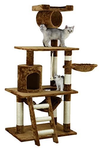 Brown 62" Cat Condo by Go Pet Club