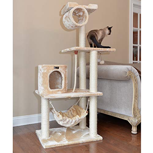 Armarkat Cat tree Furniture Condo, Height- 60-Inch to 70-Inch