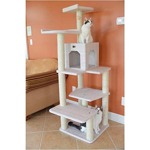 68-Inch Ivory Cat Tree by Armarkat