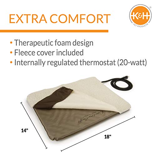 K&H Manufacturing Lectro-Soft Outdoor Heated Bed Small with FREE Cover
