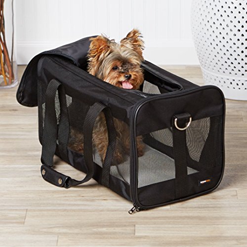AmazonBasics Black Soft-Sided Pet Carrier - Large