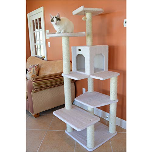 68-Inch Ivory Cat Tree by Armarkat
