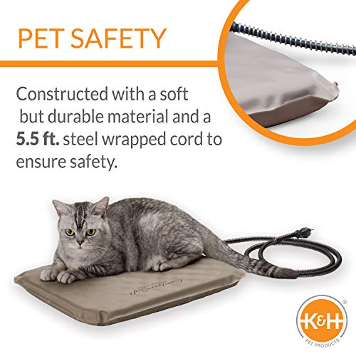 K&H Manufacturing Lectro-Soft Outdoor Heated Bed Small with FREE Cover
