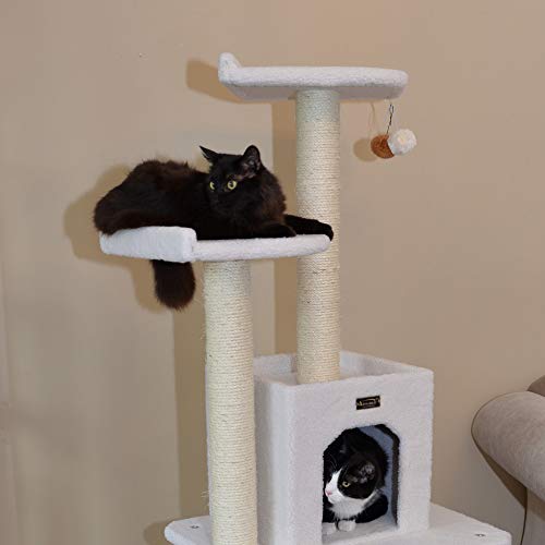 Armarkat Ivory Cat Tree - 62-Inch, Model B6203