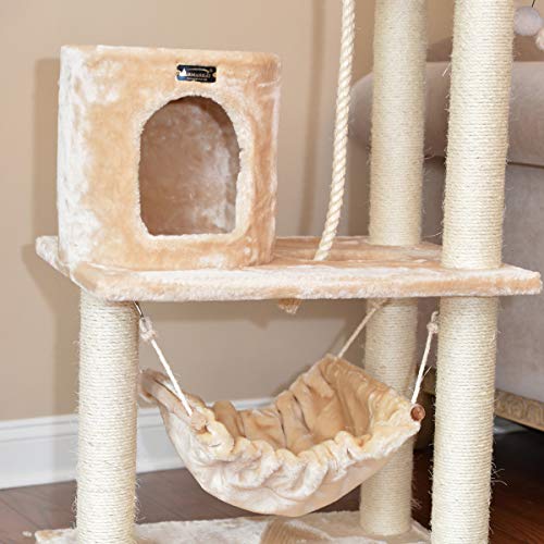 Armarkat Cat tree Furniture Condo, Height- 60-Inch to 70-Inch