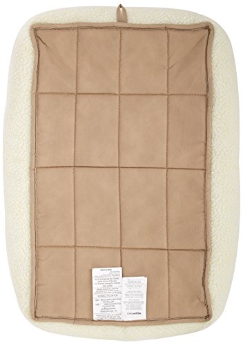 Amazon Basics Padded Pet Bolster Bed, 29 x 19 inches