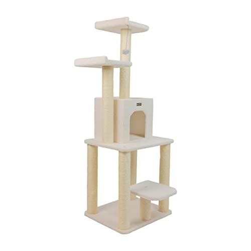 Armarkat Ivory Cat Tree - 62-Inch, Model B6203
