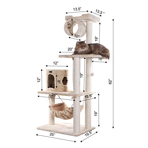 Armarkat Beige Cat Tree - 36"x20"x62