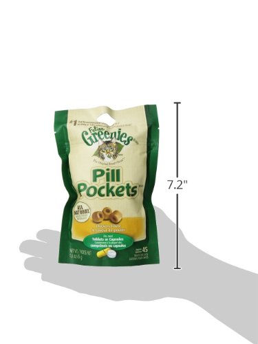 Greenies Pill Pockets Chicken Cat Treats, 45 Treats