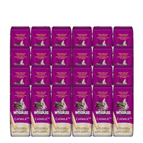 WHISKAS CATMILK PLUS Drink for Cats and Kittens 6.75 Ounces (Eight 3-Count Boxes)
