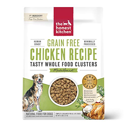 The Honest Kitchen Grain Free Whole Food Clusters Dog Food  Cage Free Chicken 5 lb