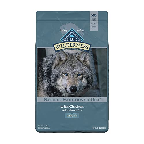 Blue Buffalo Wilderness High Protein Grain Free, Natural Adult Dry Dog Food, Chicken 24-lb
