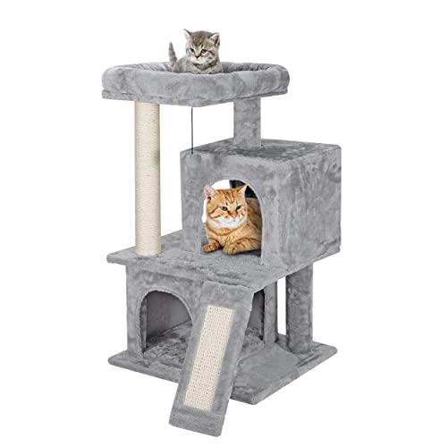 ZENY 33.5'' Cat Tree Tower with Scratching Posts - Kittens House Furniture Trees