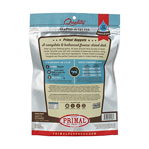Primal Freeze Dried Cat Food - Rabbit Formula - 5.5 Oz.