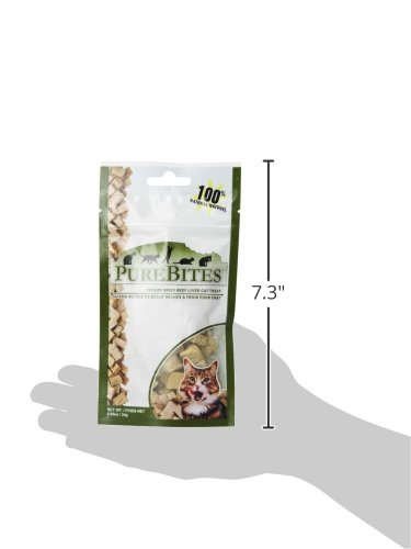 PureBites Beef Liver For Cats, 0.85Oz / 24G - Entry Size