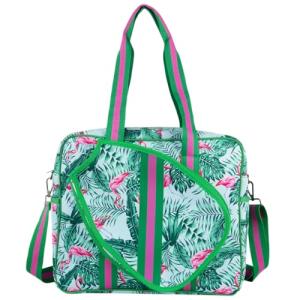Brooklyn Flamingo Green Pickleball Bag for Women