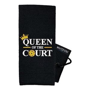 Queen of The Court Pickleball Towel – Funny Gift