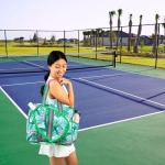 Brooklyn Flamingo Green Pickleball Bag for Women