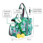 Brooklyn Flamingo Green Pickleball Bag for Women