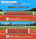 Portable 2-in-1 Pickleball Net Set with Wheels