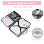 Taygeer Pink Travel Backpack with USB Charging Port