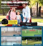 Portable 2-in-1 Pickleball Net Set with Wheels