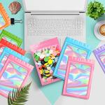 100 Pack Mylar Holographic Resealable Bags