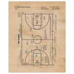 Classic Pickleball Patent Illustration Wall Art Print