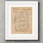 Classic Pickleball Patent Illustration Wall Art Print