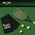 Queen of Court Embroidered Pickleball Towel