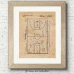 Classic Pickleball Patent Illustration Wall Art Print