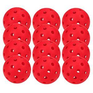 Hofimeta 12 Pack Practice Pickleball Balls - Red