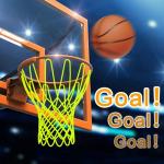 Luminous Nightlight Basketball Net for Outdoor Play