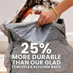Glad ForceFlex 20 Gallon Kitchen Trash Bags, 80 Ct