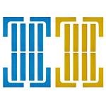 Customizable Pickleball Court Line Marker Set (Blue-Yellow)