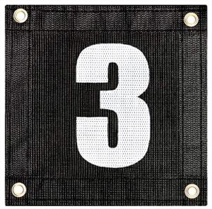 Tourna Windscreen Court Numbers - Set of 3
