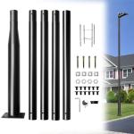 16Ft Solar Street Light Pole for Outdoor Use