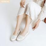 HEAWISH Women’s White Daisy Ballet Flats