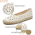 HEAWISH Women’s White Daisy Ballet Flats
