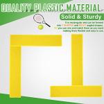 Moukeren Yellow Pickleball Court Line Markers (12 Pcs)