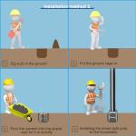 16Ft Solar Street Light Pole for Outdoor Use